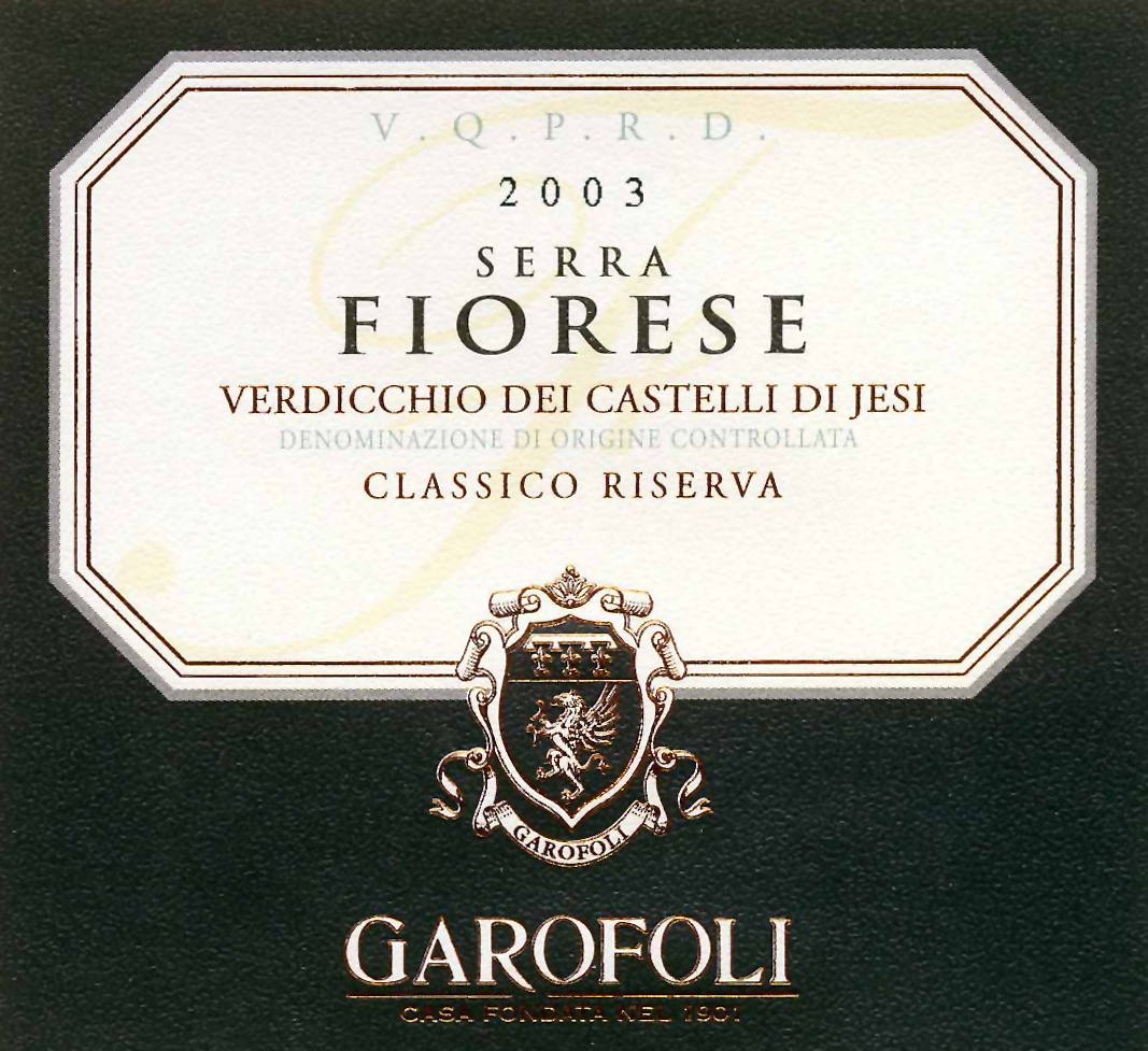 Verdicchio Classico Serra Fiorese 2010