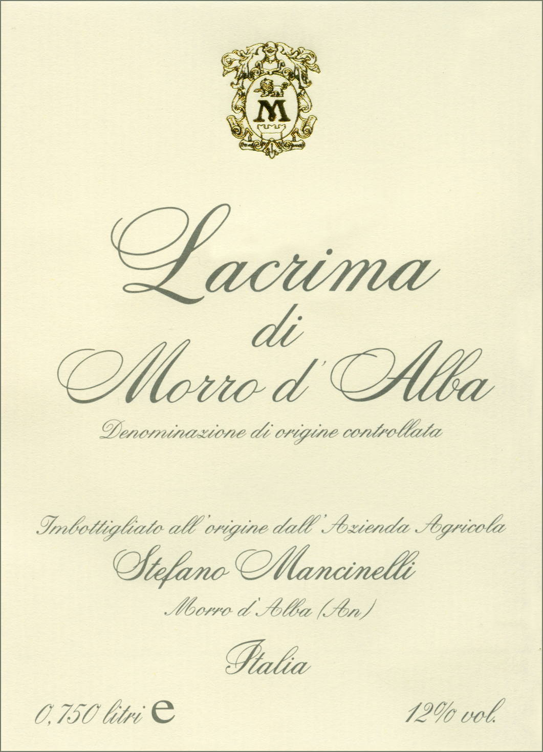 Lacrima di Morro d'Alba Santa Maria del fiore 1996