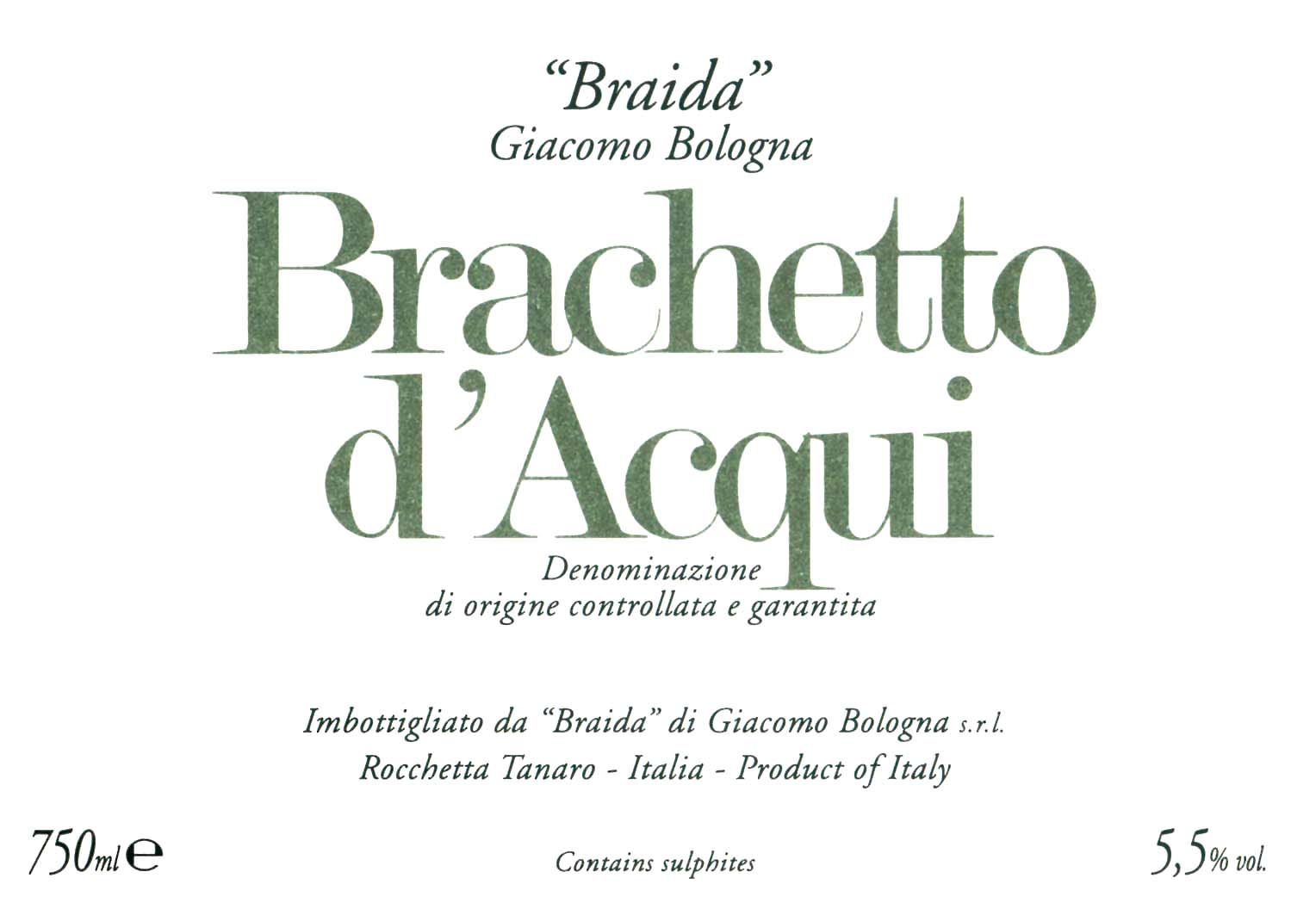 Brachetto d'Acqui 2018