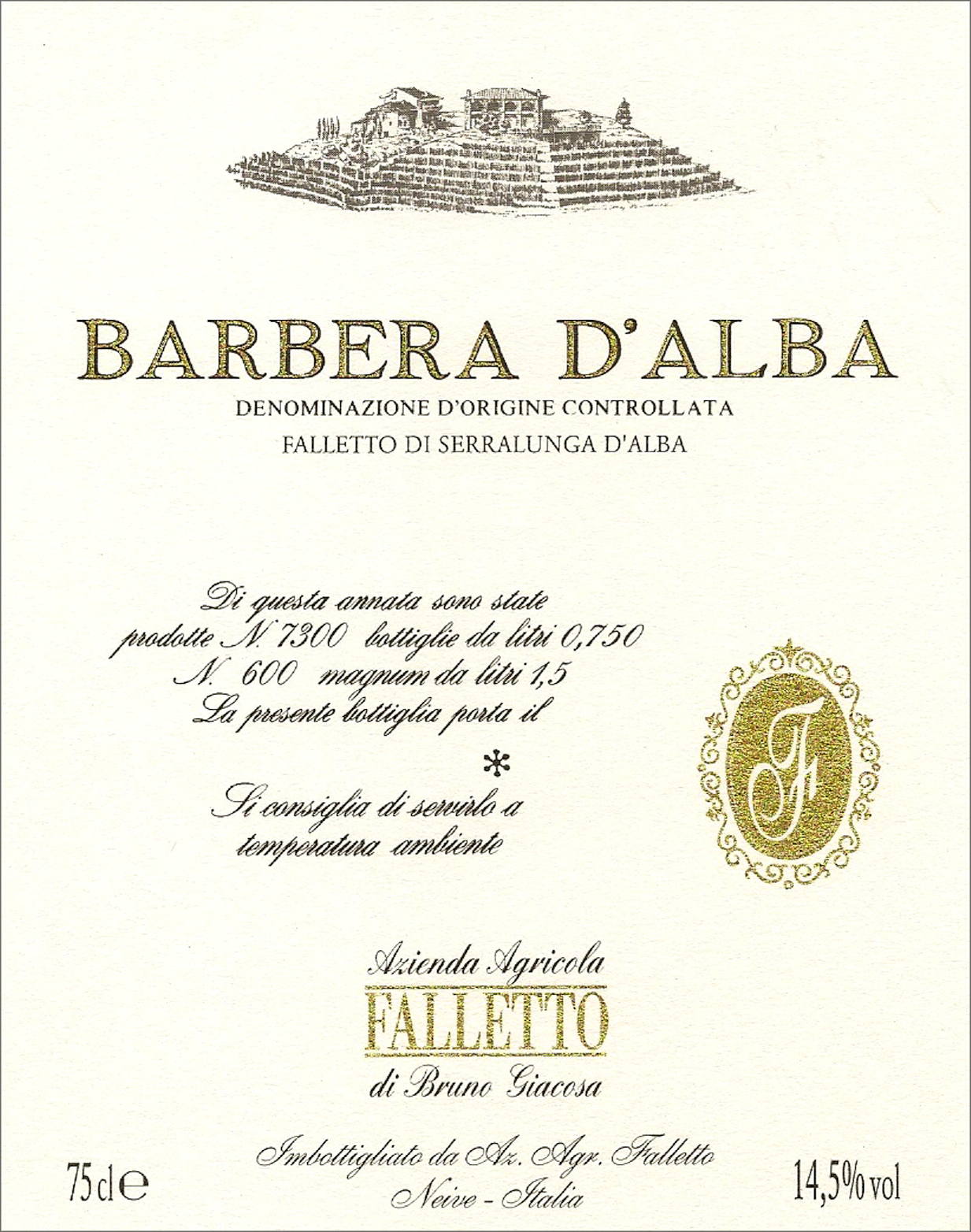 Barbera d'Alba Falletto 2009