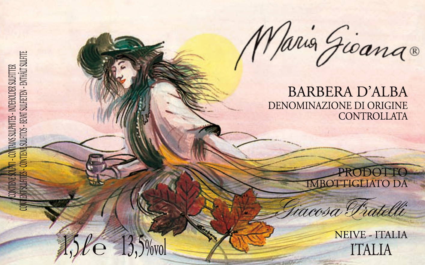 Barbera d'Alba Doc Maria Gioana 2012