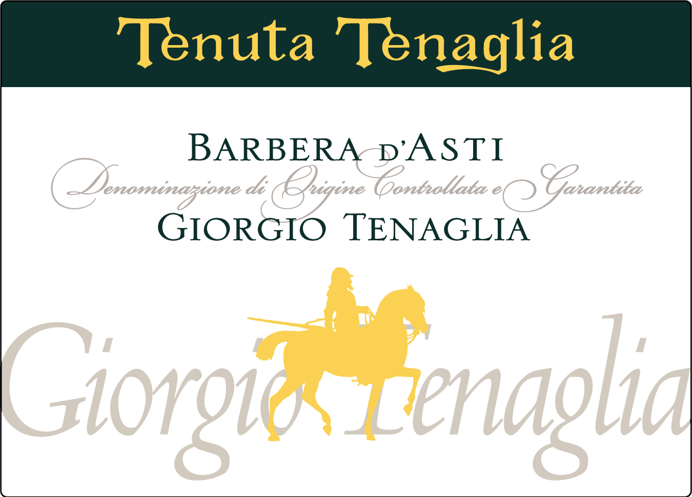Barbera d'Asti Docg Giorgio Tenaglia 2007