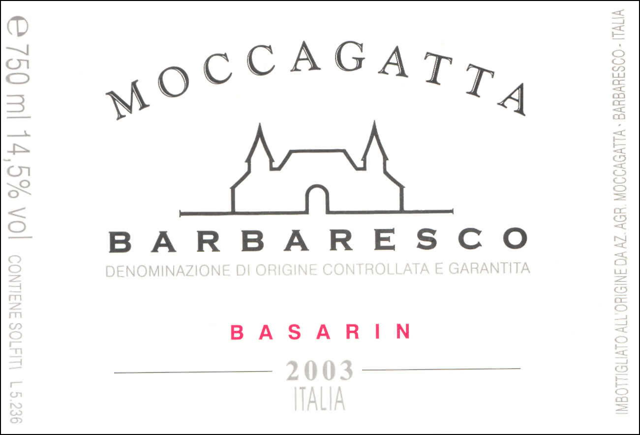 Barbaresco Vigneto Basarin 2006