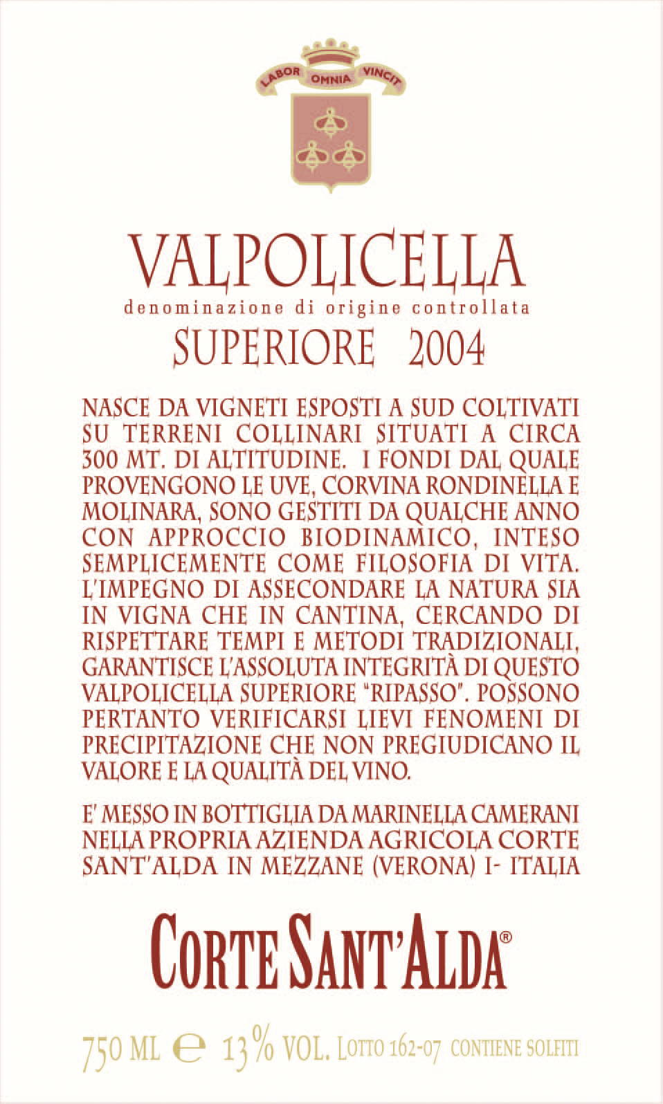 Valpolicella Superiore 1995