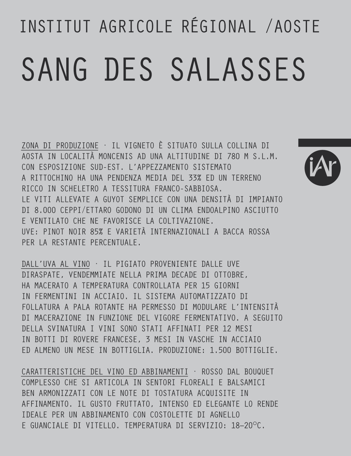 Sang Des Salasses 2013