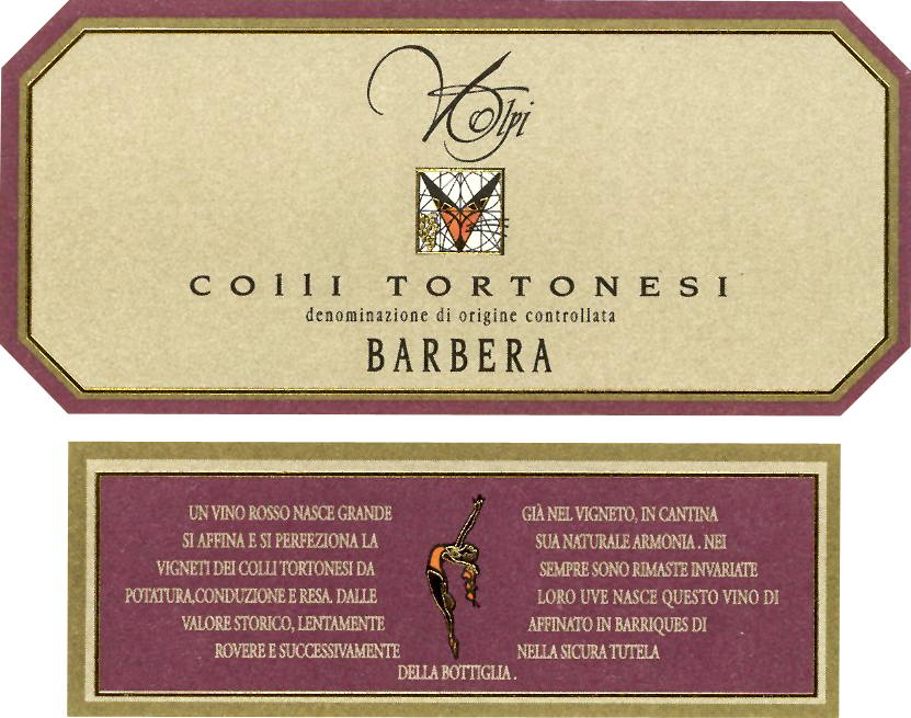 Barbera Colli Tortonesi Doc Ballerina 2010