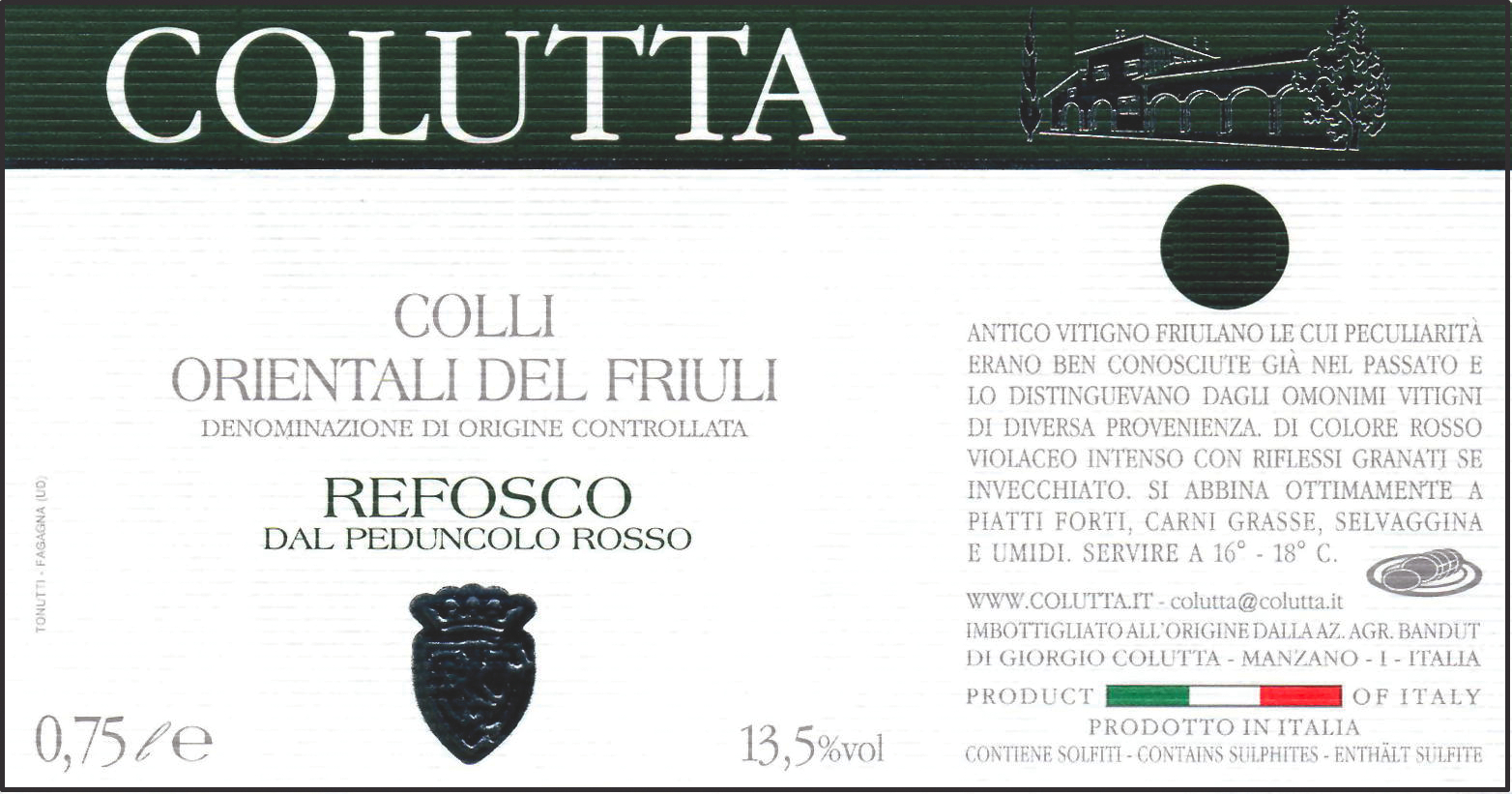 Refosco dal Peduncolo Rosso 2015