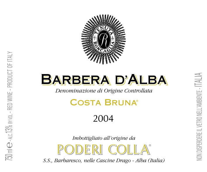 Barbera d'Alba Costa Bruna 2007