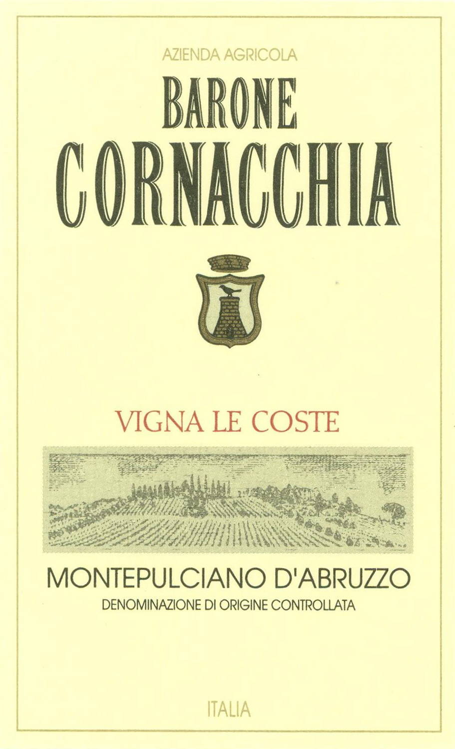 Montepulciano d'Abruzzo Doc Vigna Le Coste 2011