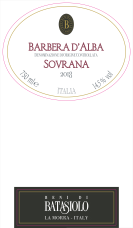 Barbera d'Alba Sovrana 2016