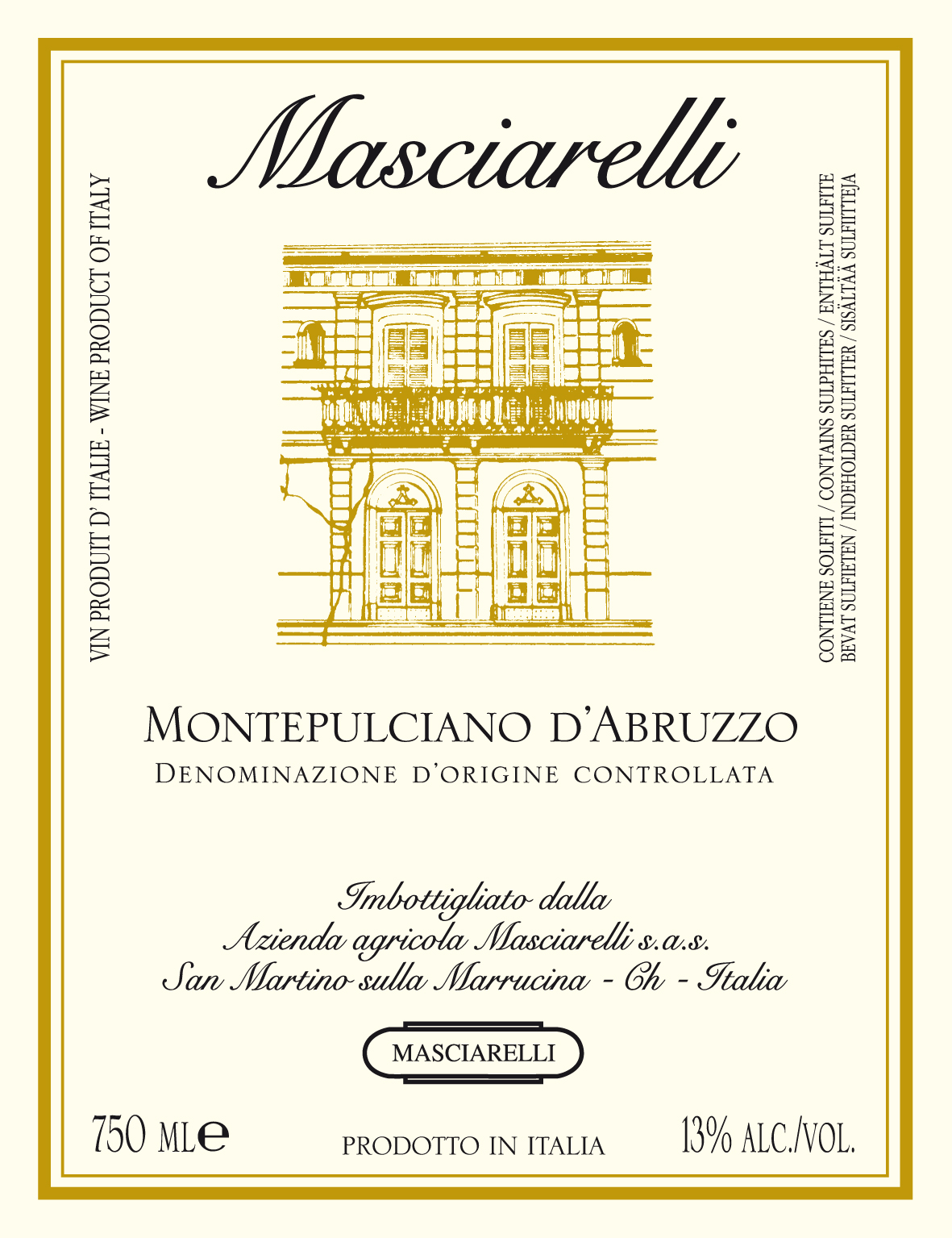Montepulciano d'Abruzzo Masciarelli 2011