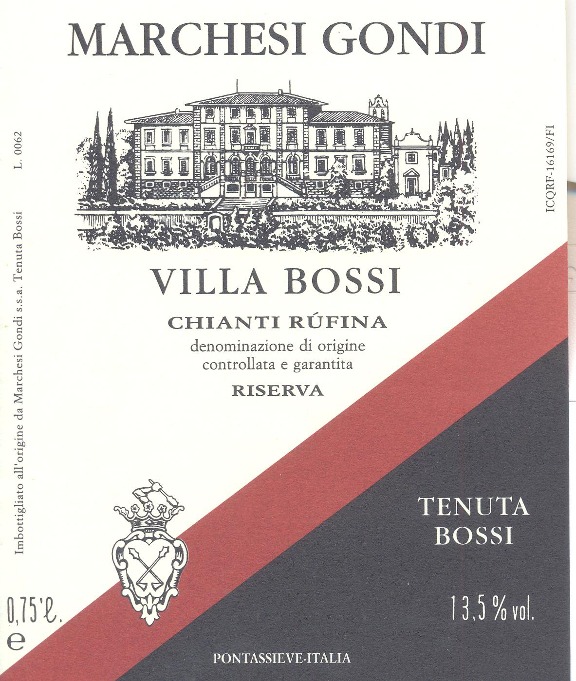 Villa Bossi Chianti Rufina Riserva 2009