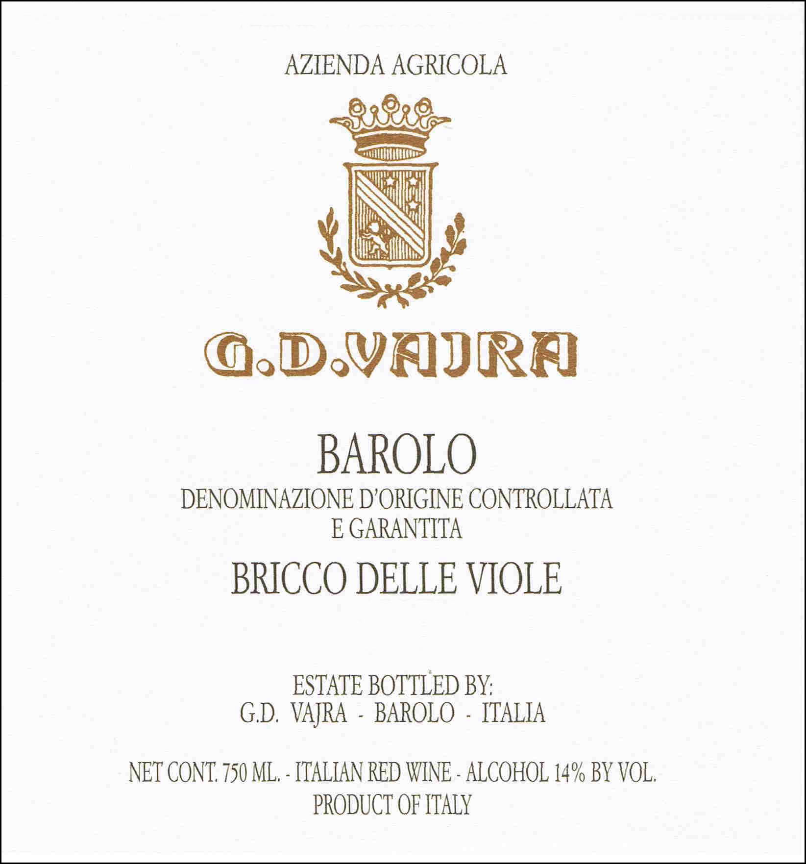 Barolo Docg Bricco delle Viole 2007
