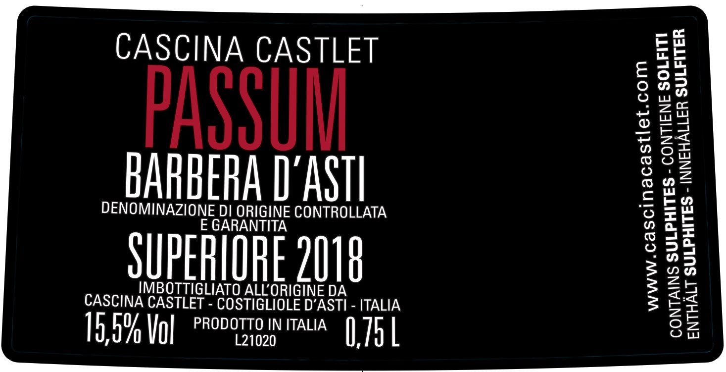 Barbera d'Asti Superiore Passum 2011