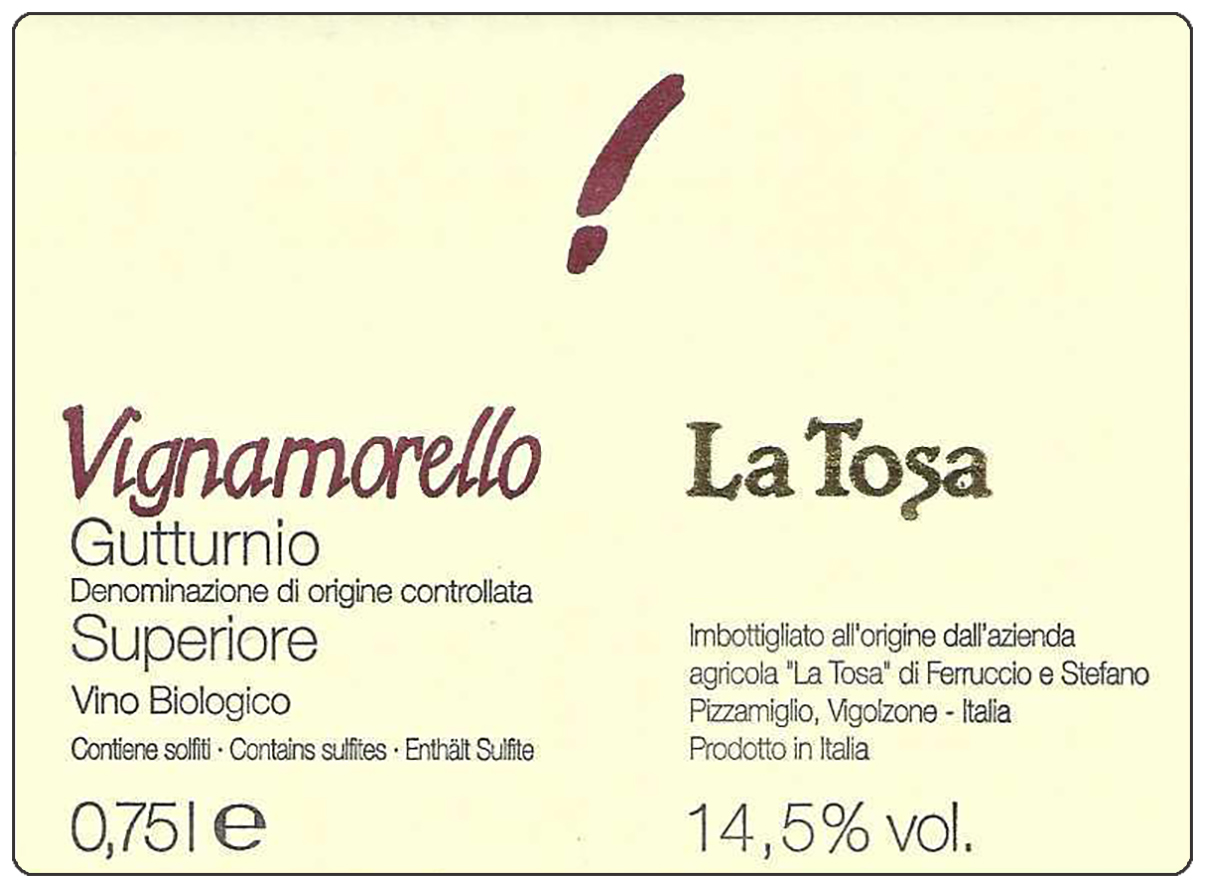 Vignamorello Gutturnio Doc Superiore 2007