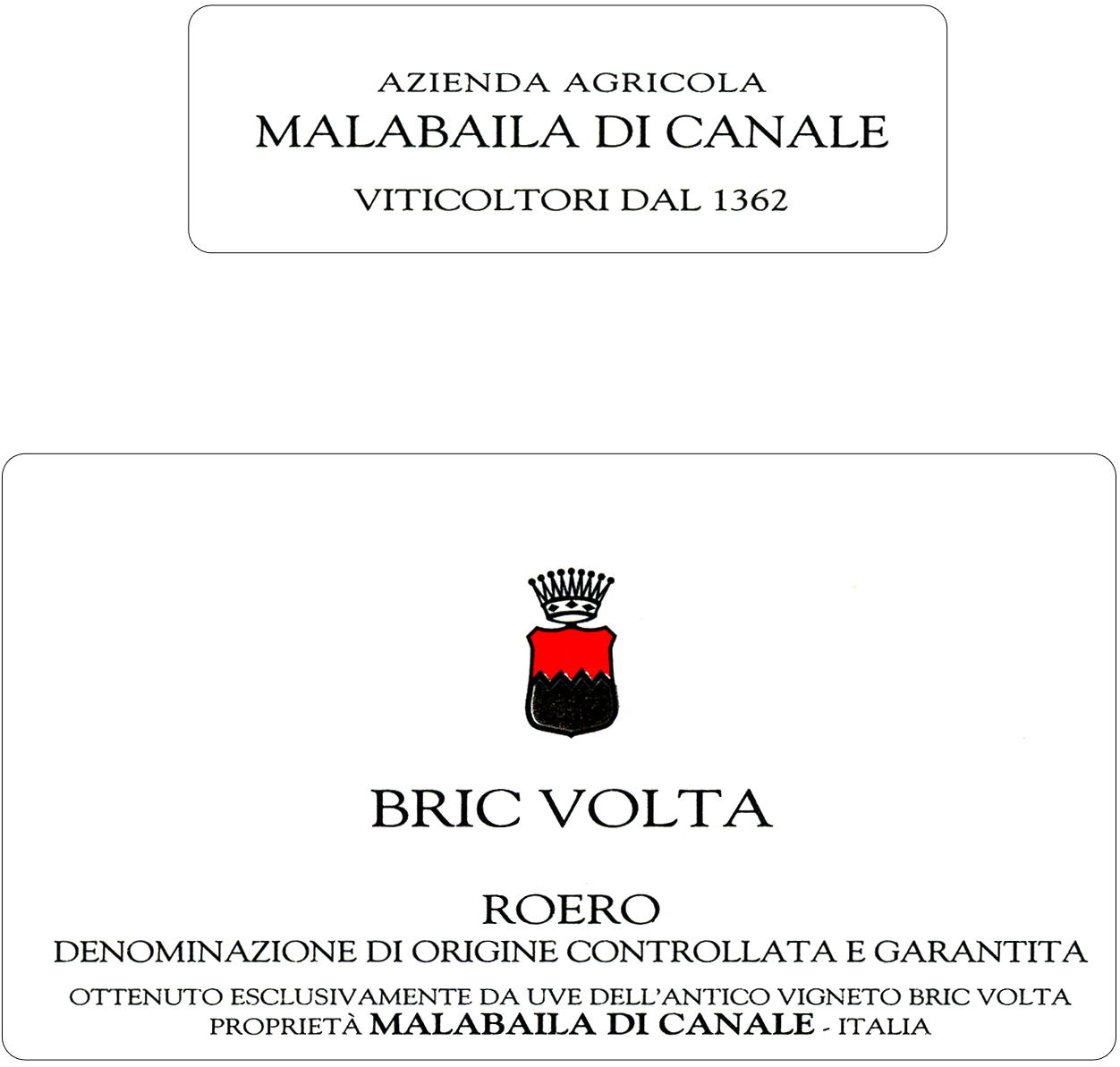 Roero Superiore Bric Volta 2008