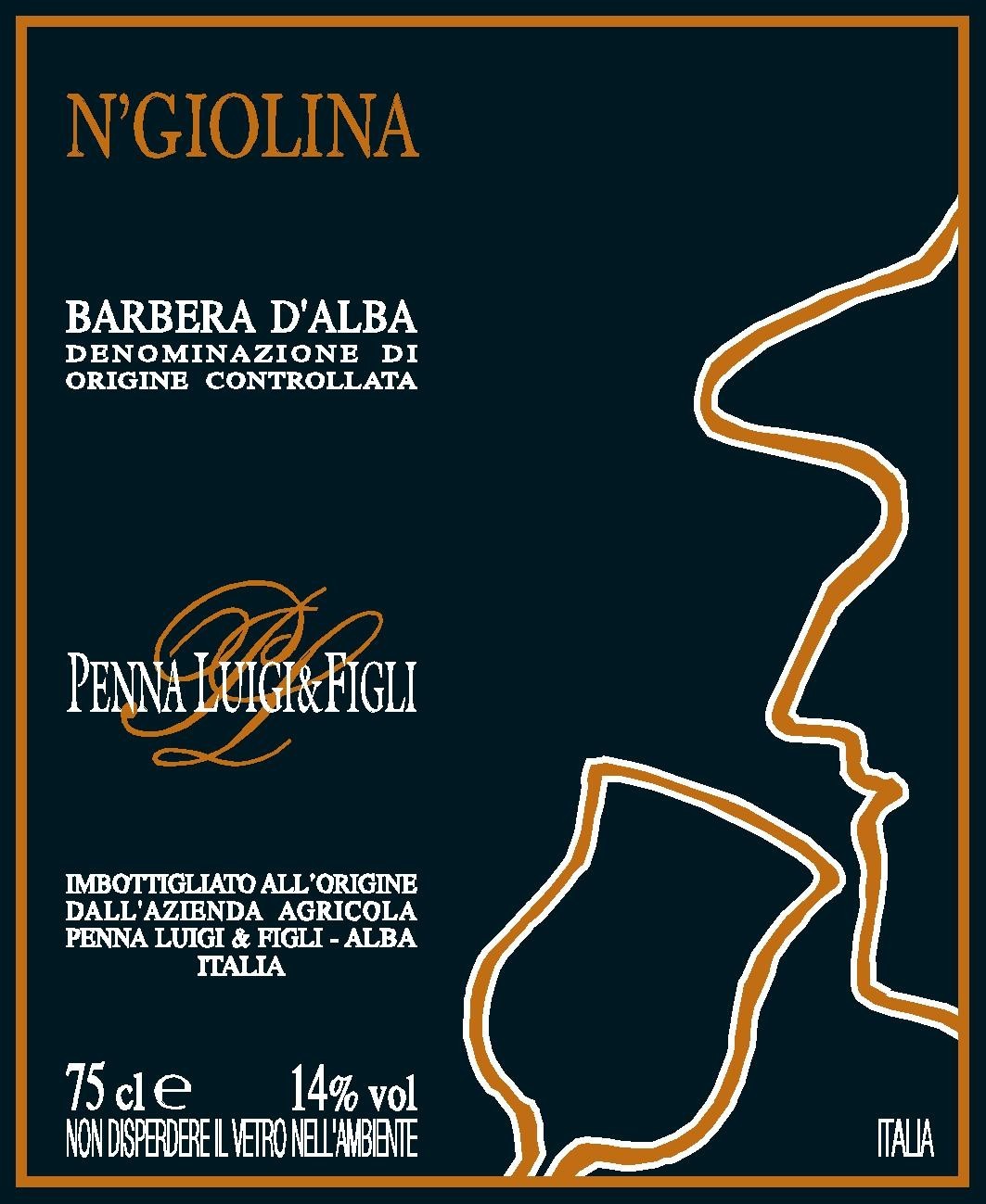 Barbera d'Alba Doc N'giolina 2012