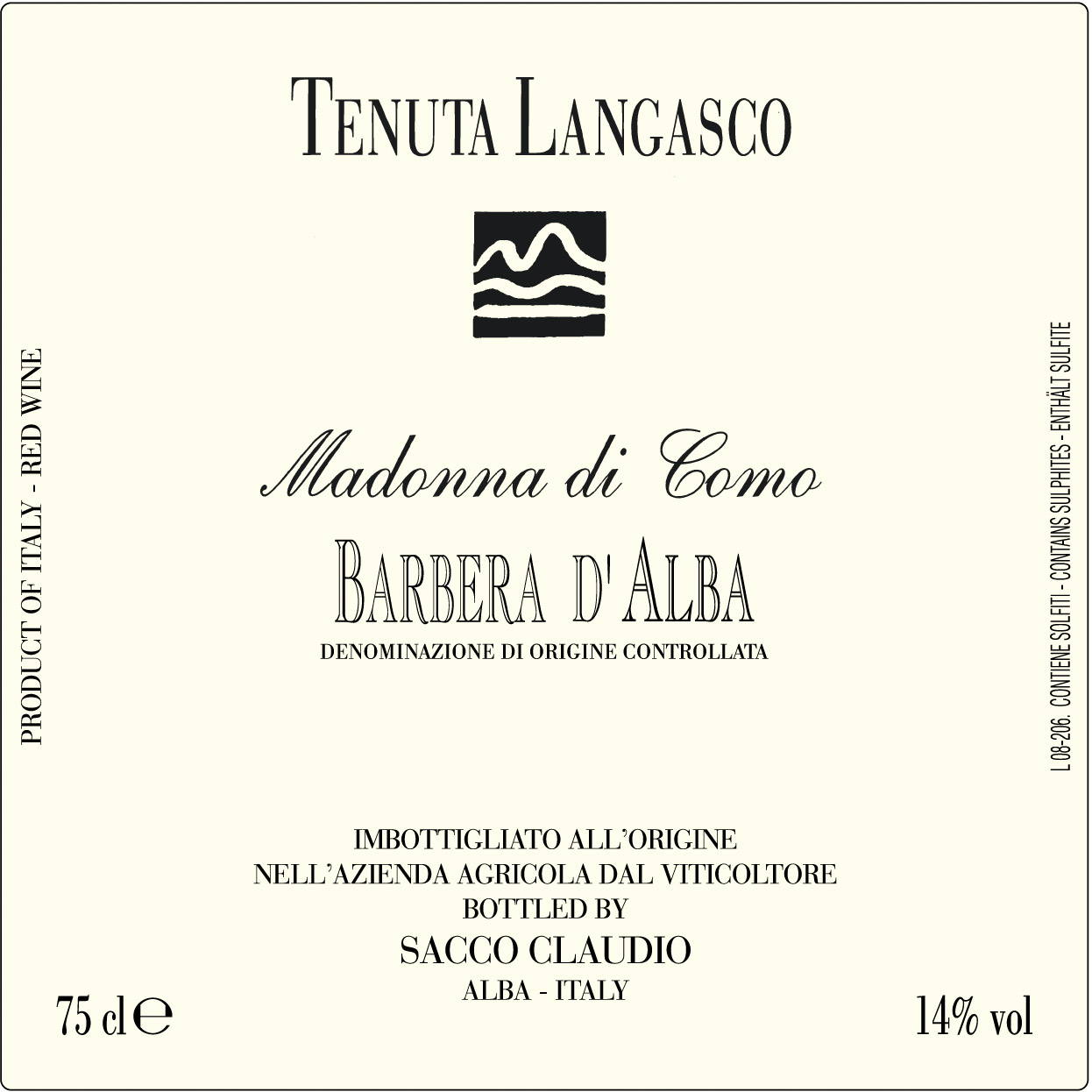 Barbera d'Alba Madonna di Como 2007