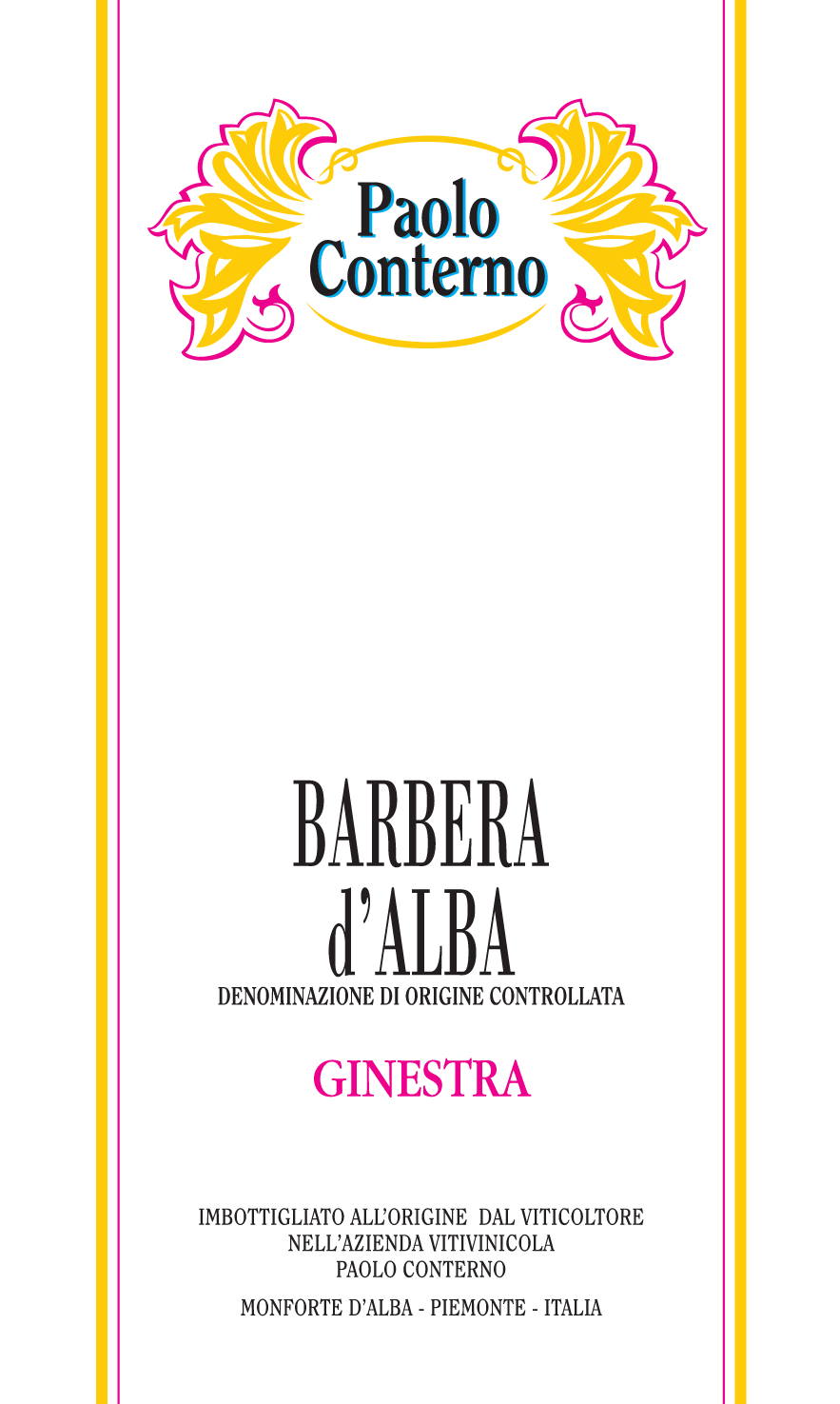 Barbera d'Alba La Ginestra 2015