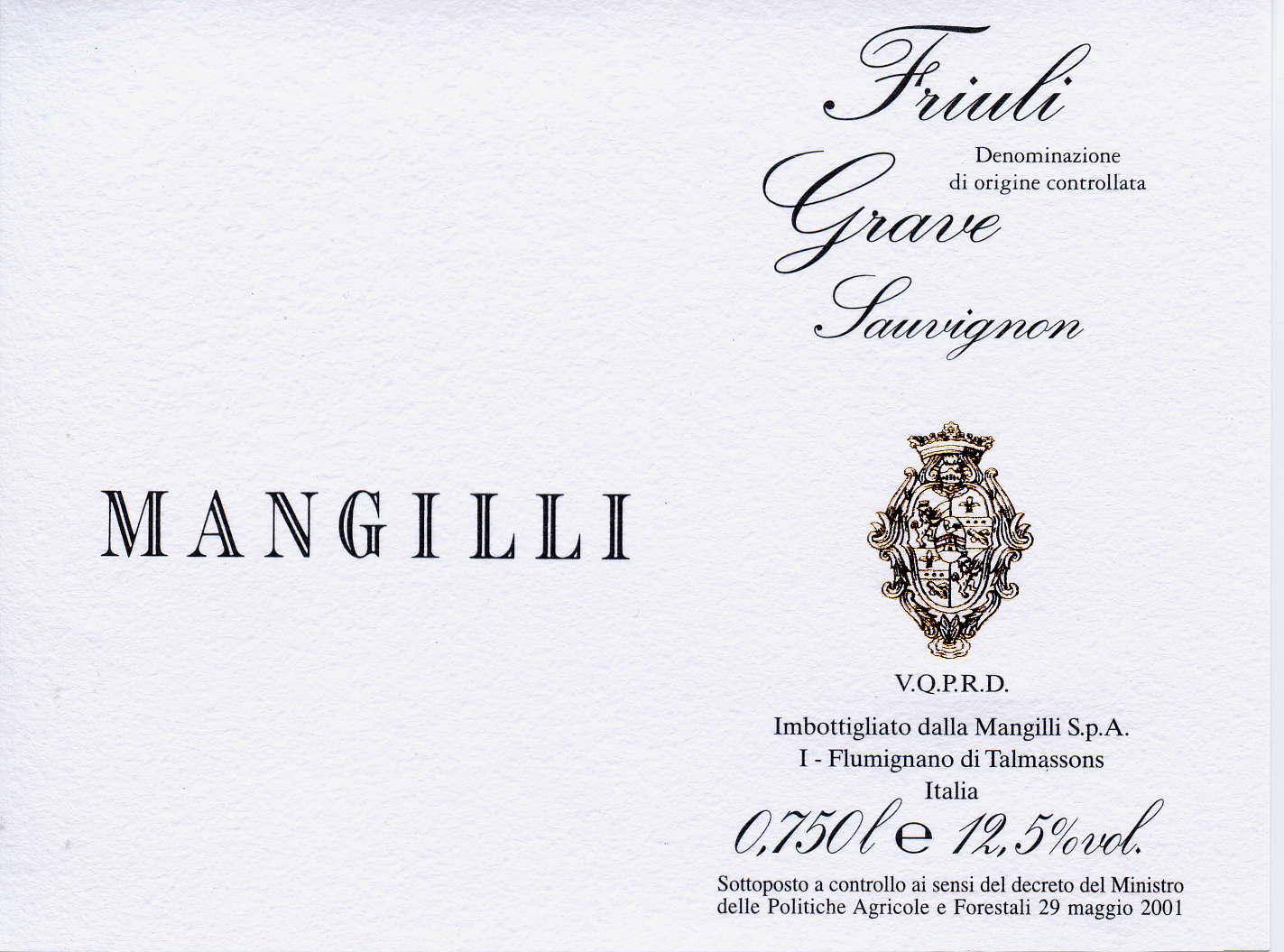 Sauvignon Doc Grave 1997