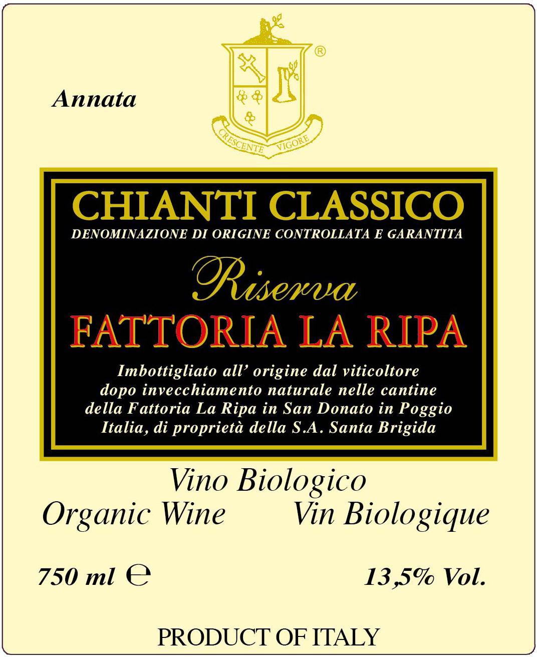 Chianti Classico Docg Riserva Biologico 2005