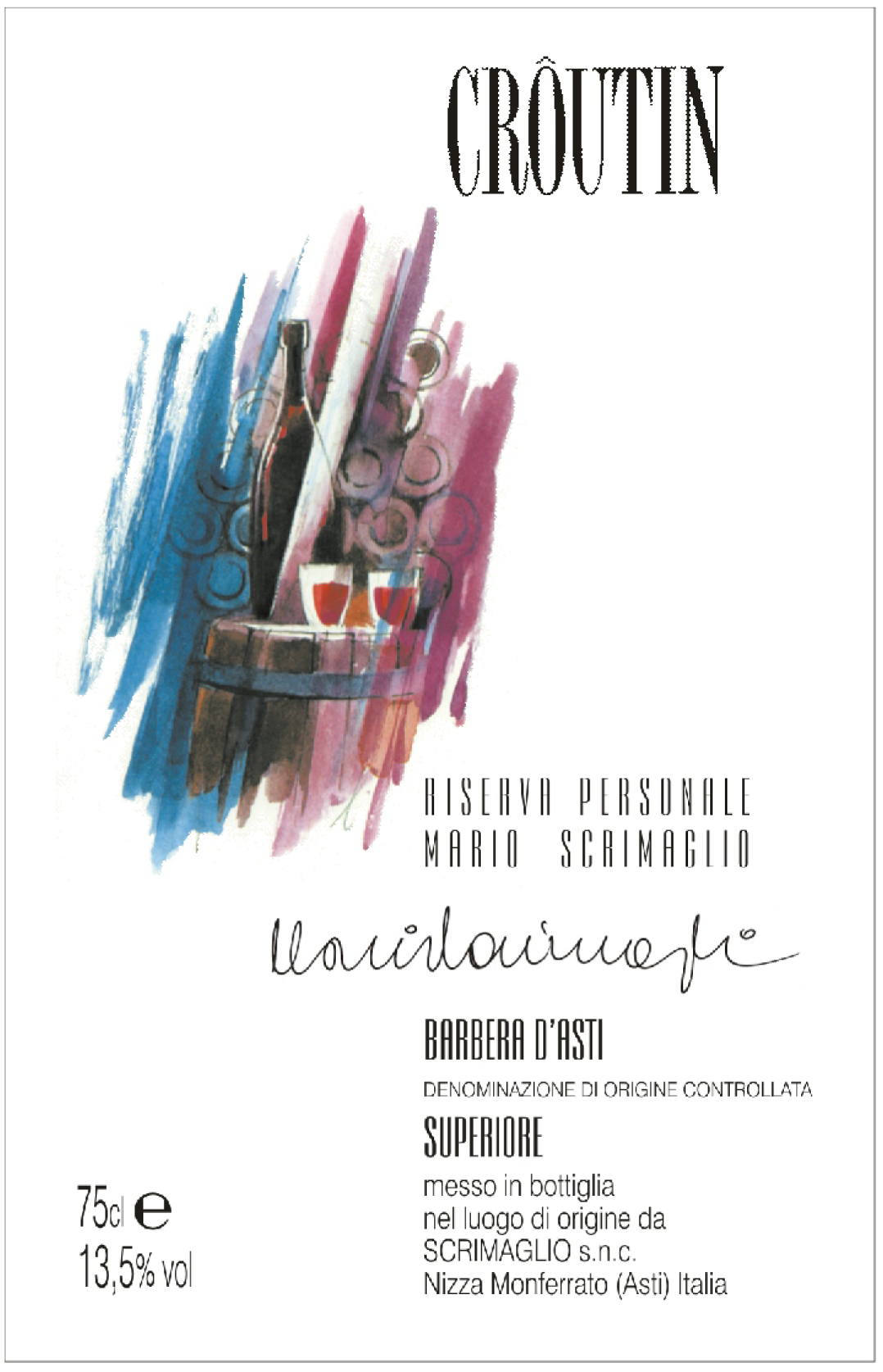 Barbera d'Asti Superiore Croutin 2007