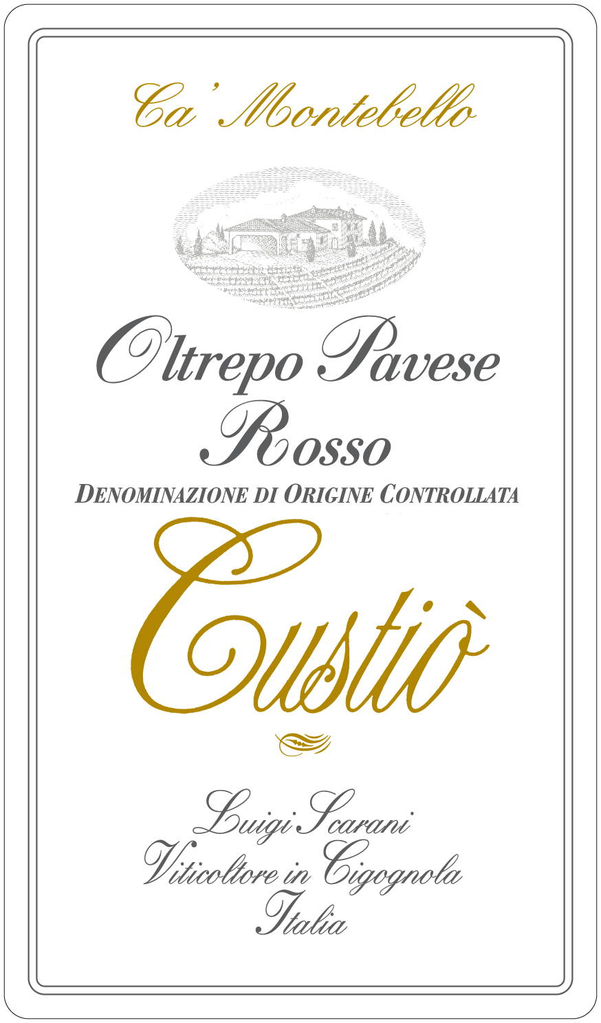 Custiò Oltrepo Pavese Rosso 2009