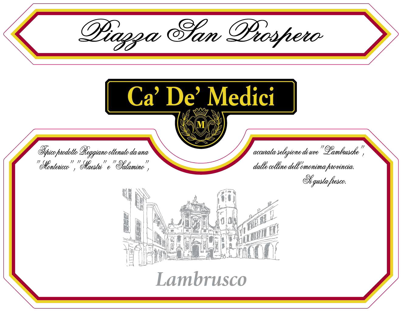 Lambrusco Piazza San Prospero sa