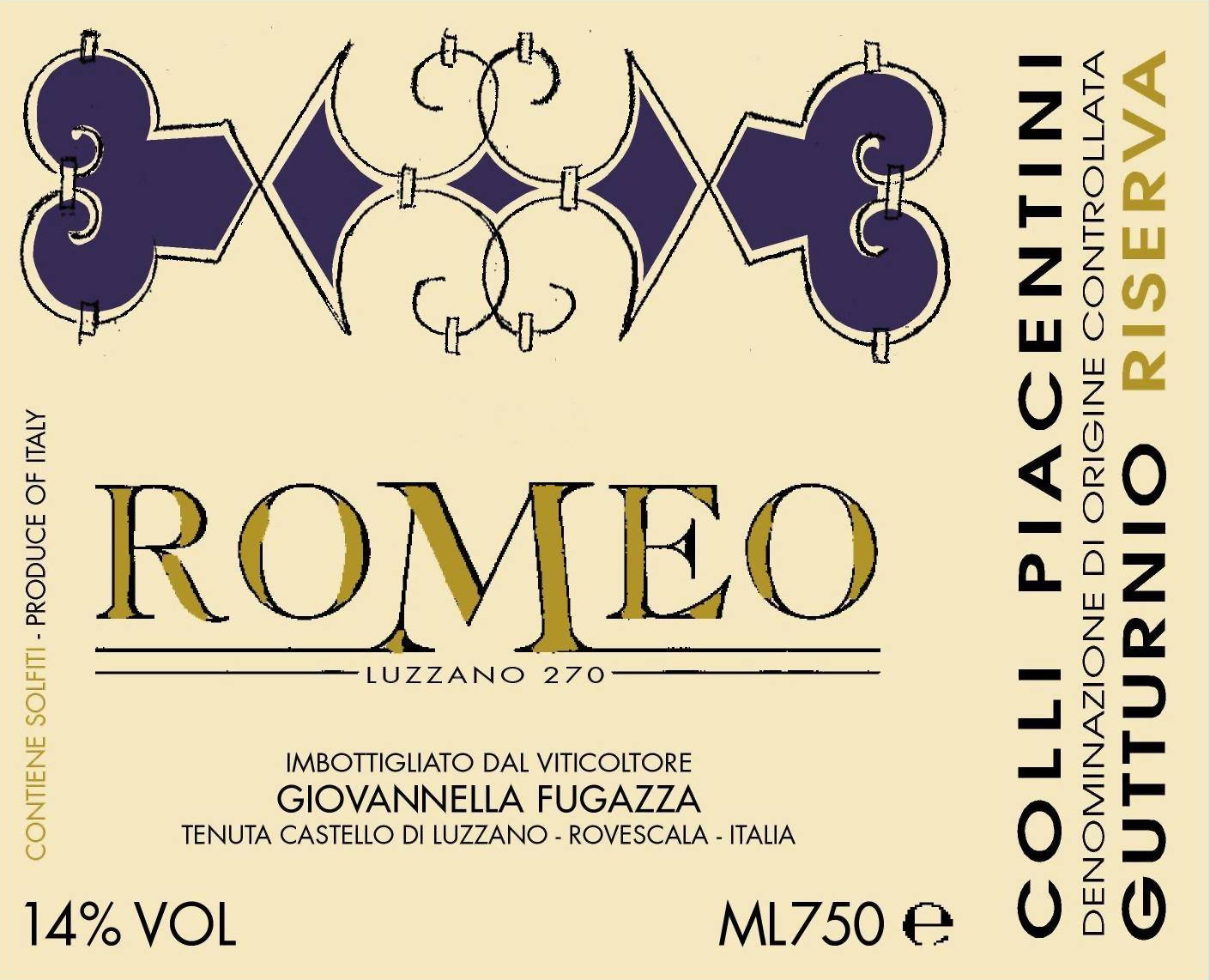 Romeo Gutturnio Riserva 2007