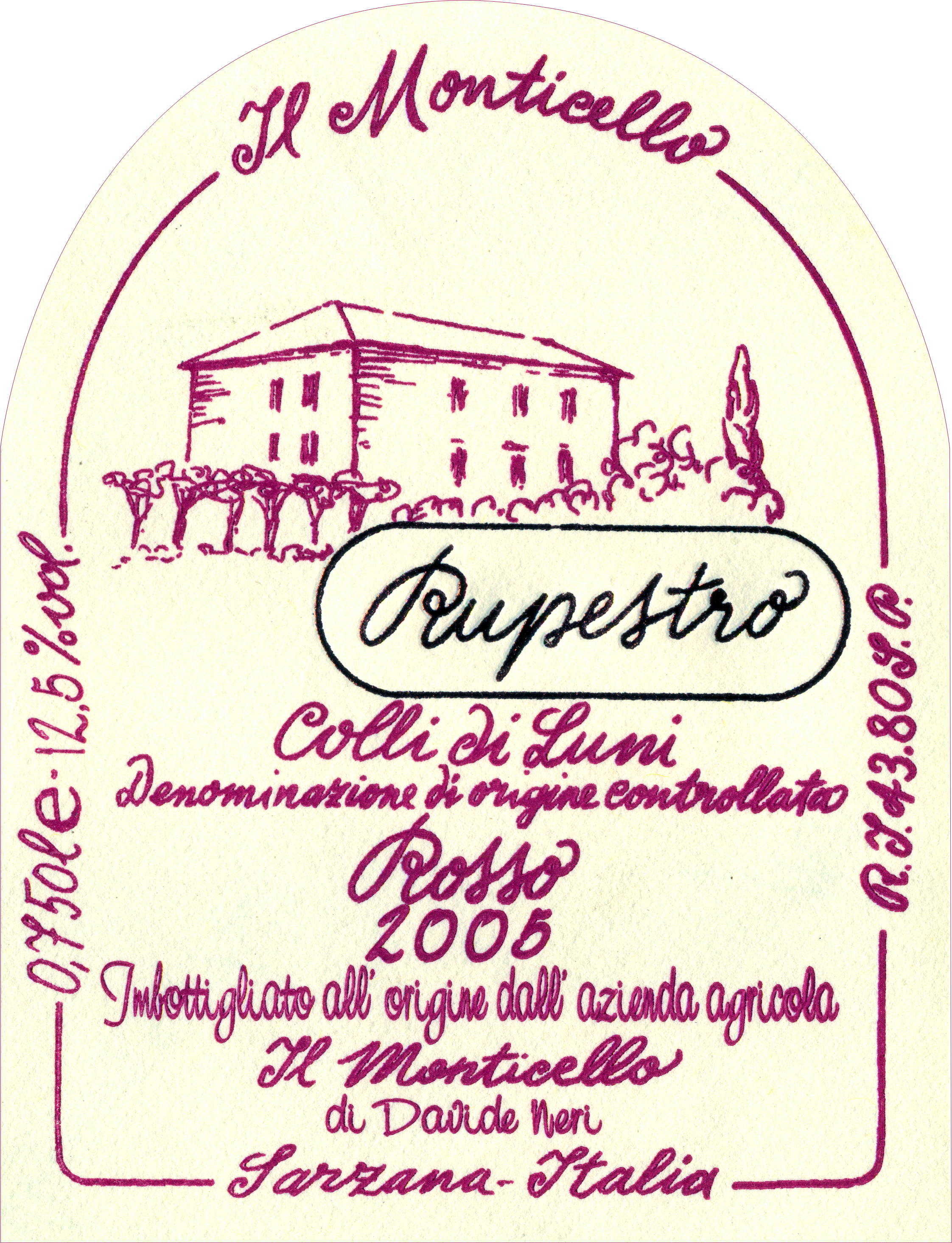 Colli di Luni Rosso Rupestro 2007