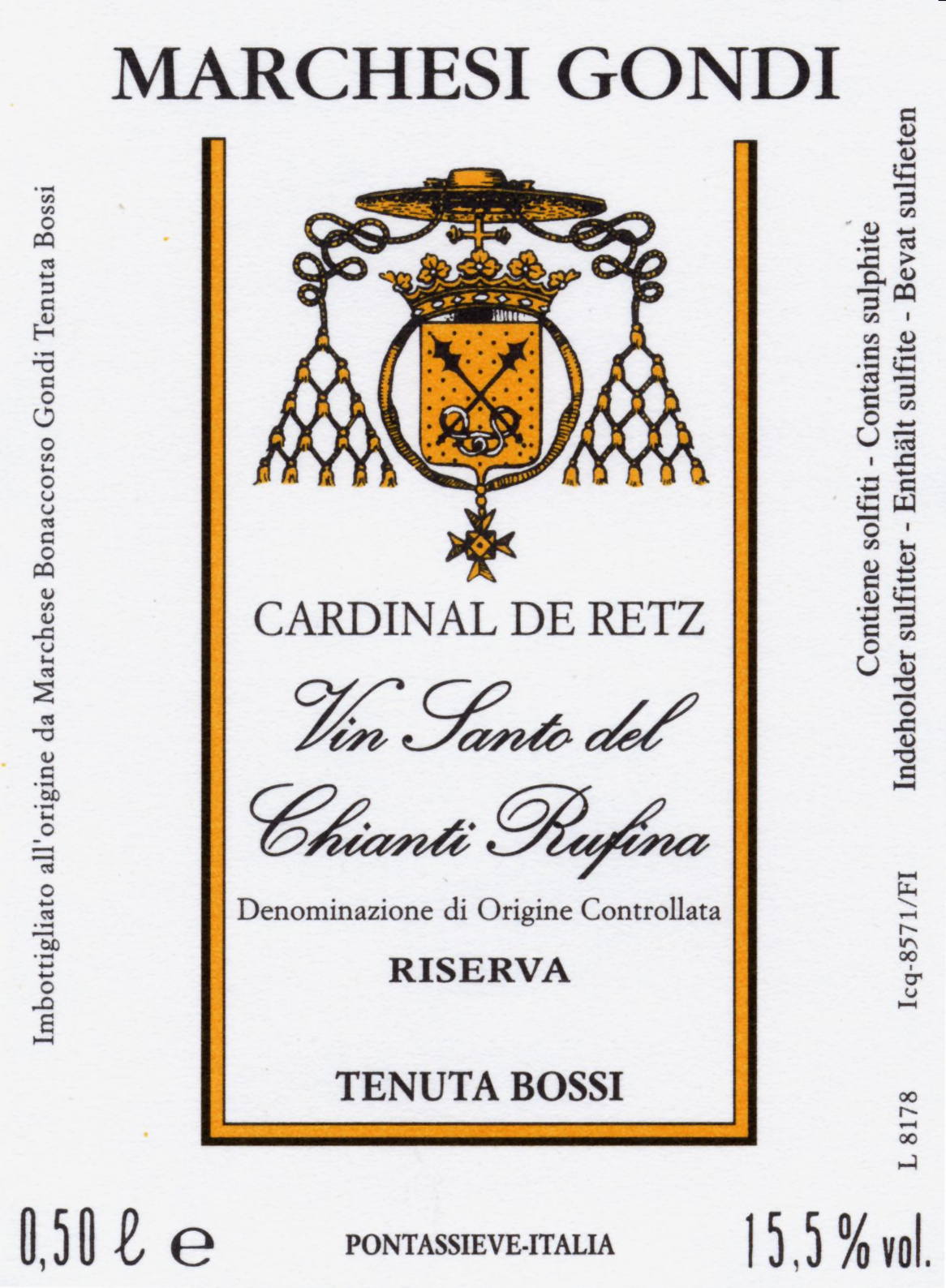 Cardinal De Retz Vin Santo del Chianti Rufina Riserva 2005