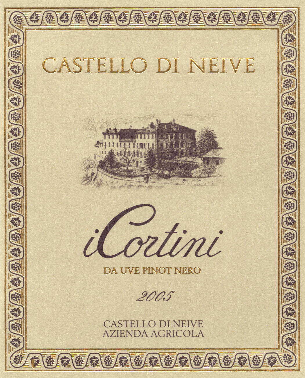 I Cortini Langhe Pinot Nero 2008