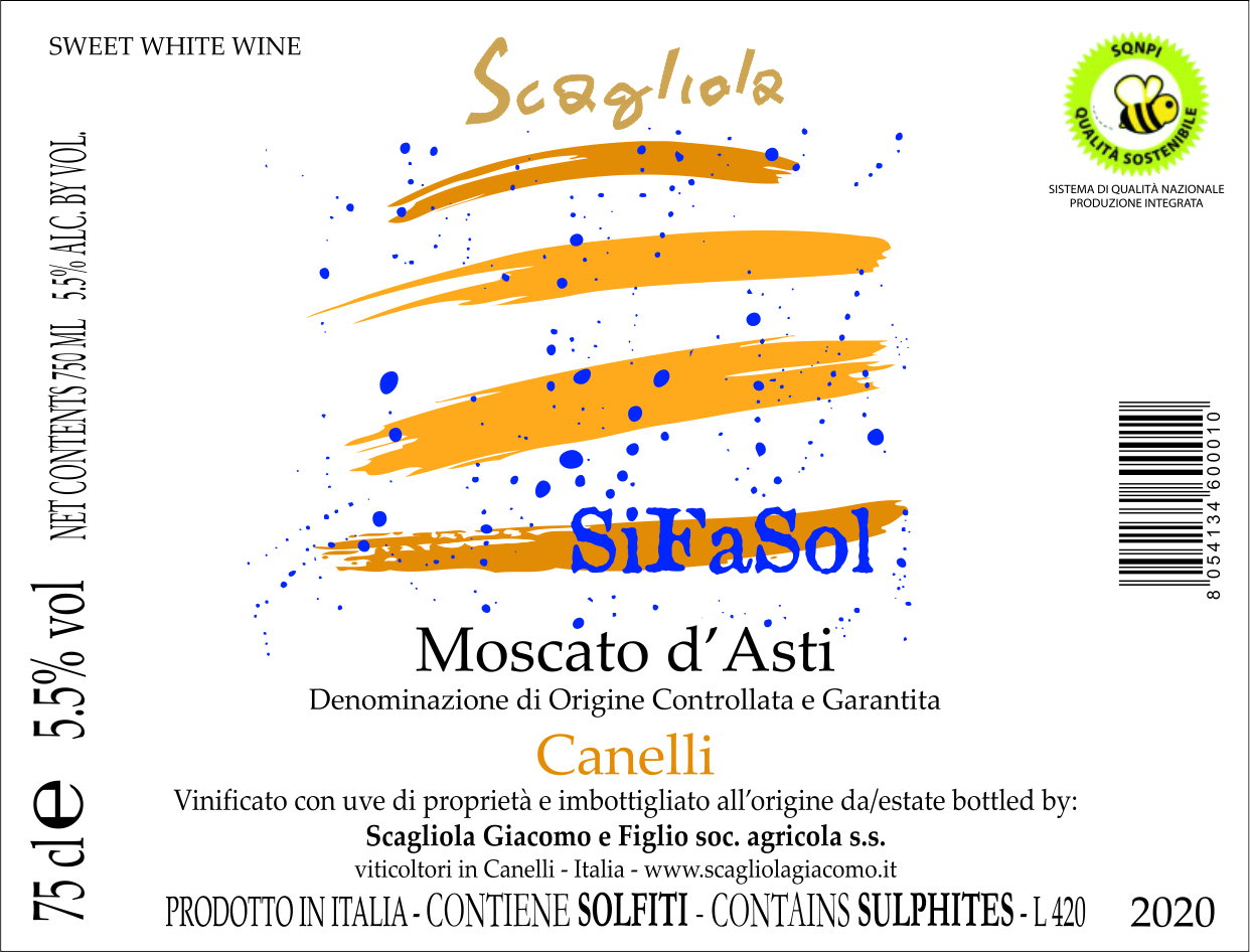 Moscato d'Asti Docg Canelli SiFaSol 2024