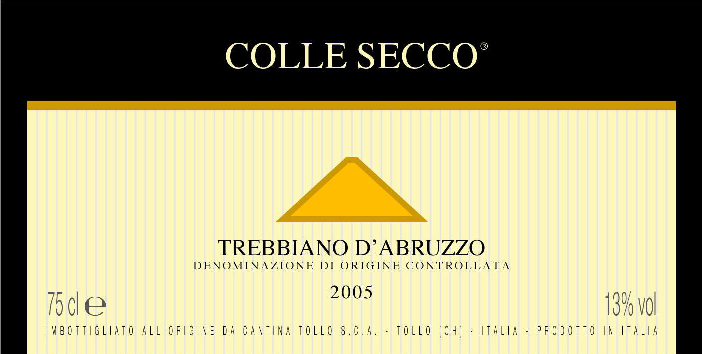 Colle Secco Trebbiano d'Abruzzo 2009