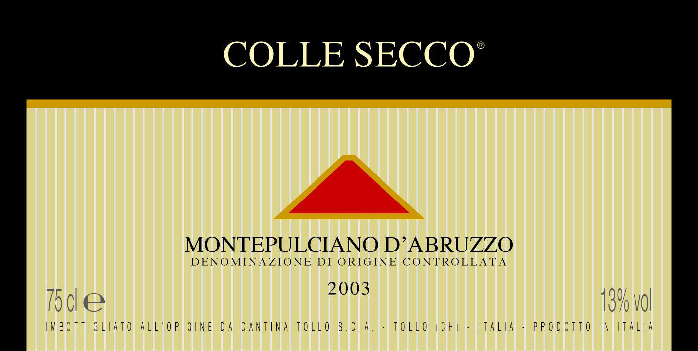 Colle Secco Montepulciano d'Abruzzo 2005