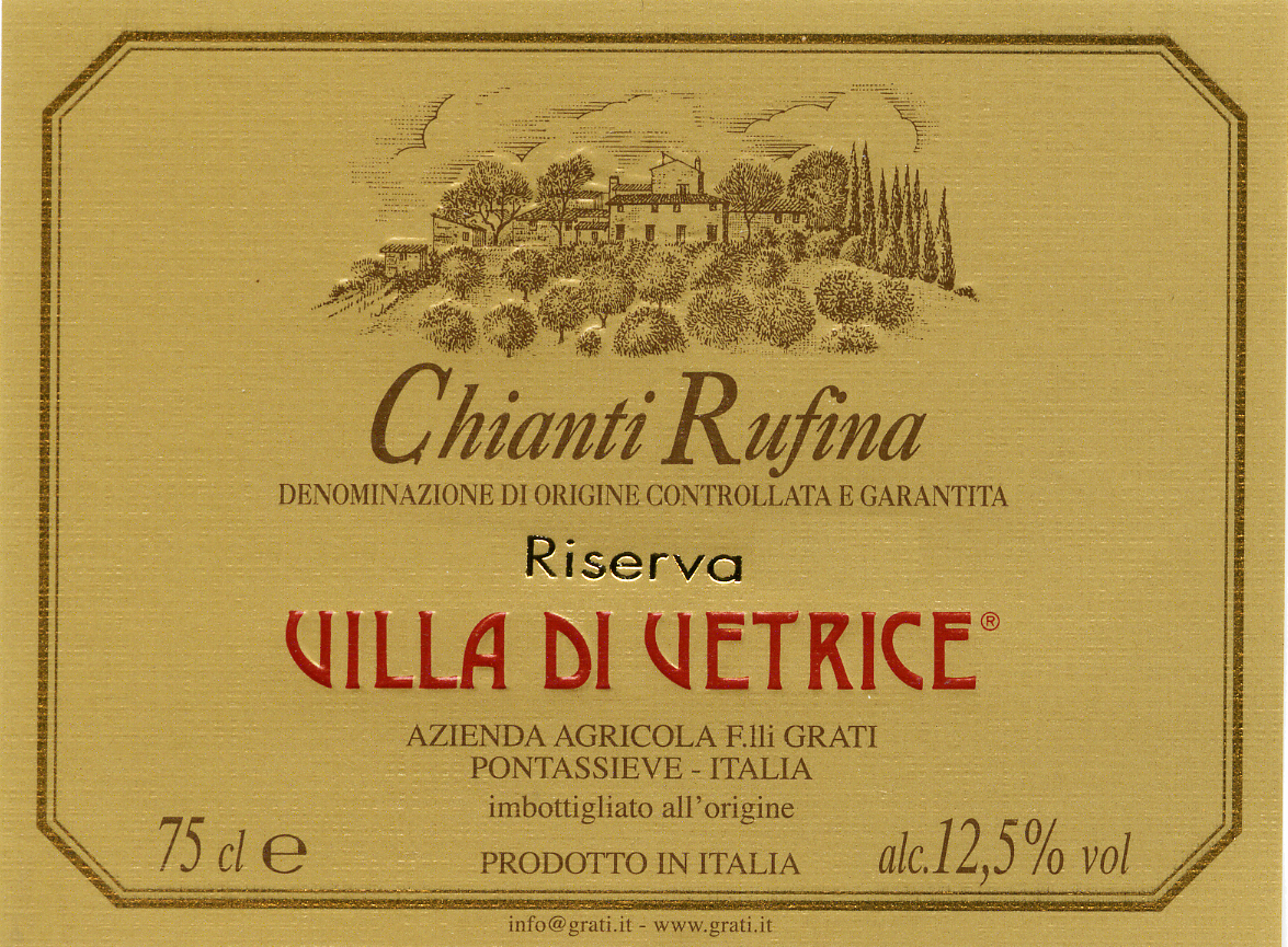 Chianti Rufina Riserva Villa di Vetrice 2009