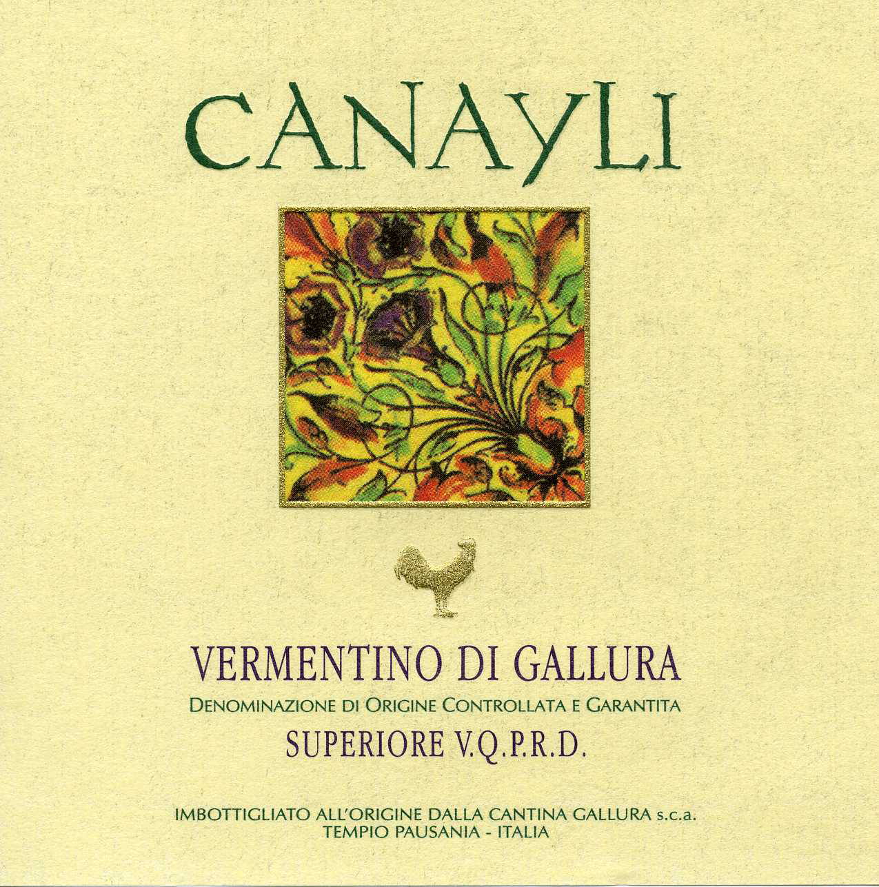 Vermentino di Gallura Docg Superiore Canayli 2014