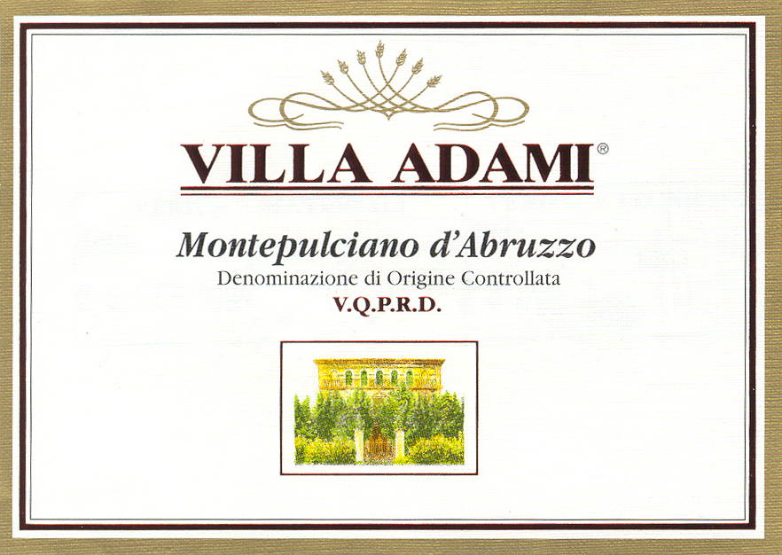 Montepulciano d'Abruzzo Villa Adami 2020