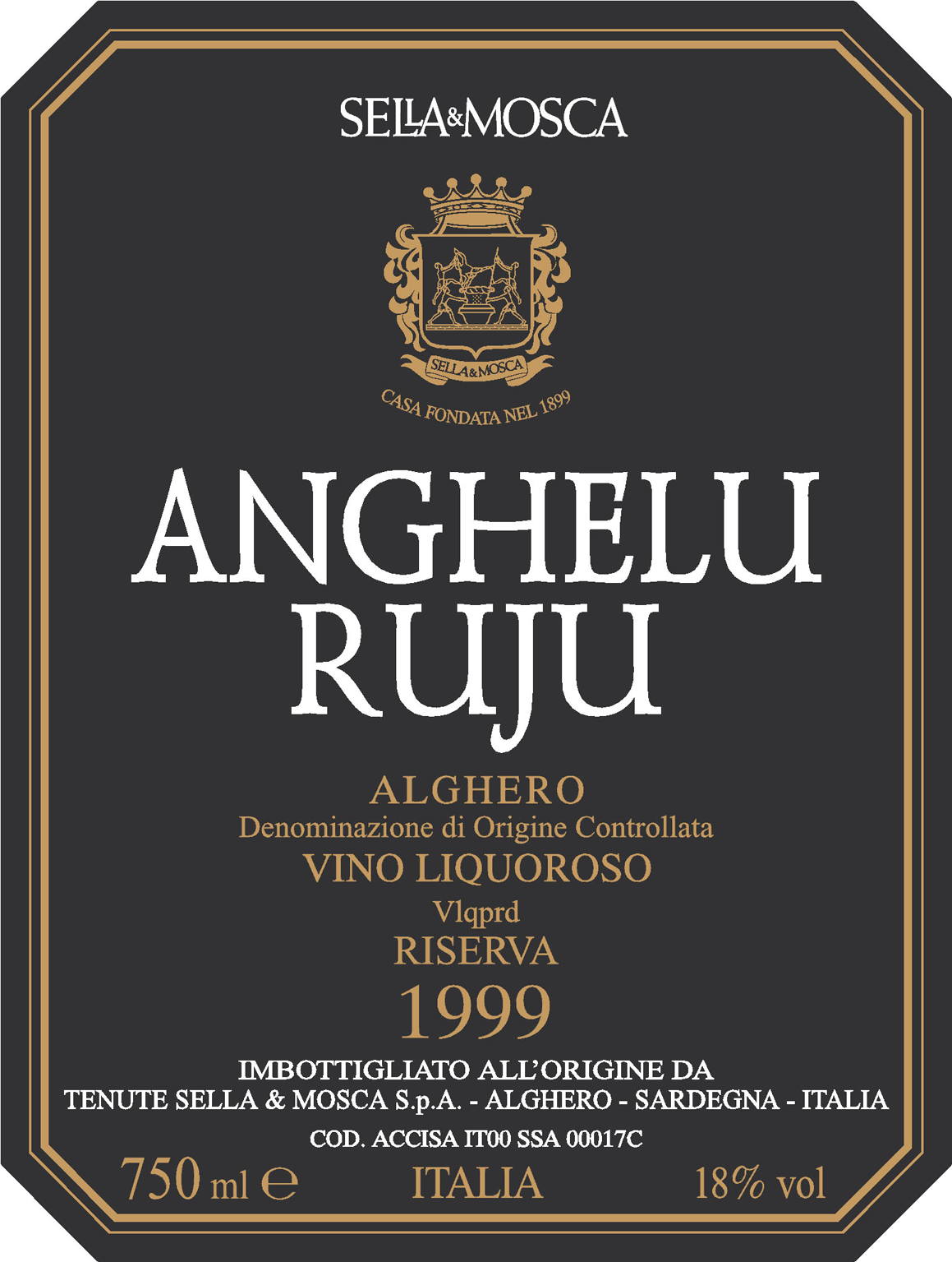 Anghelu Ruju Vino Liquoroso Riserva 2003