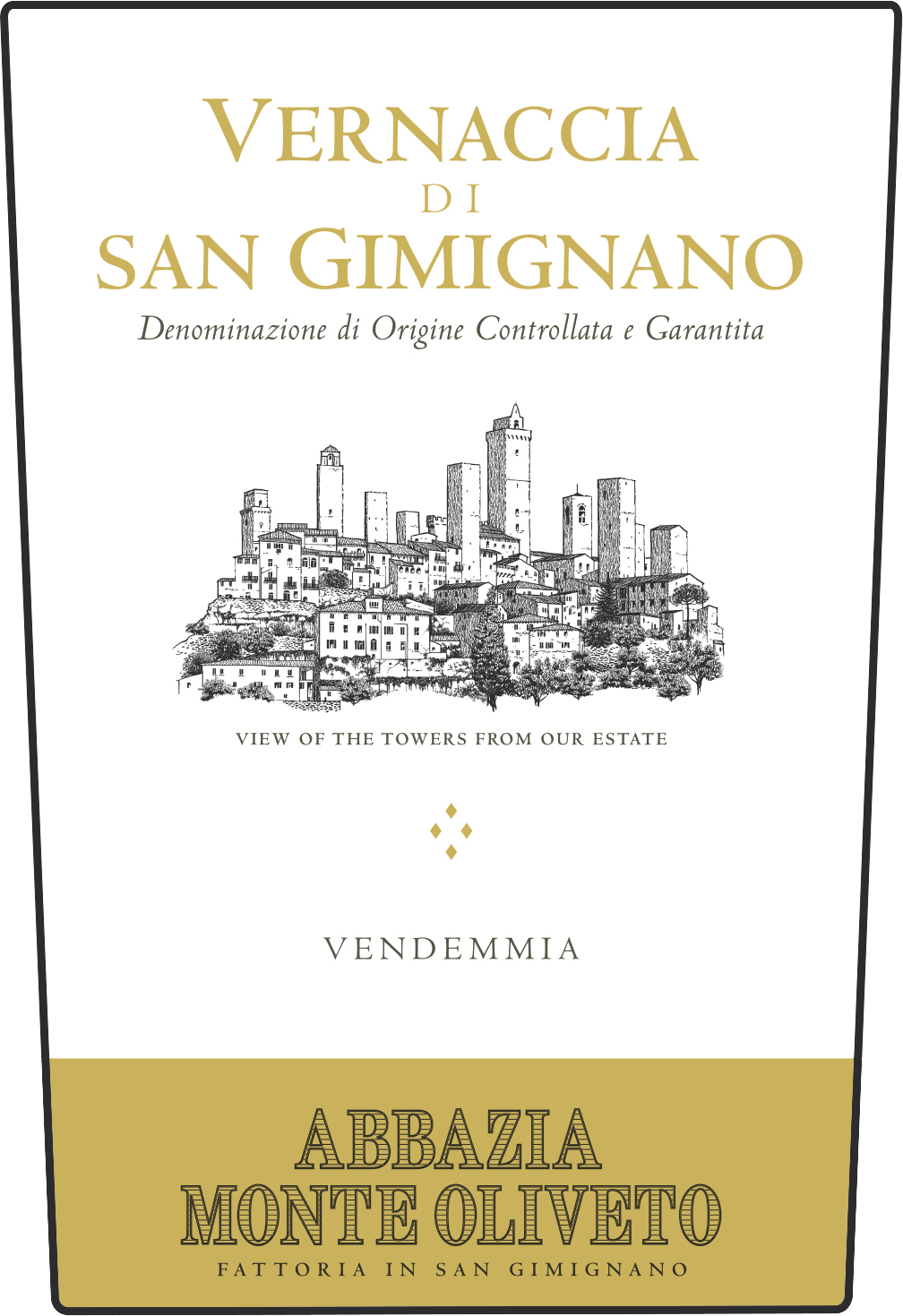 Vernaccia S. Gimignano Abbazia Monte Oliveto 2009