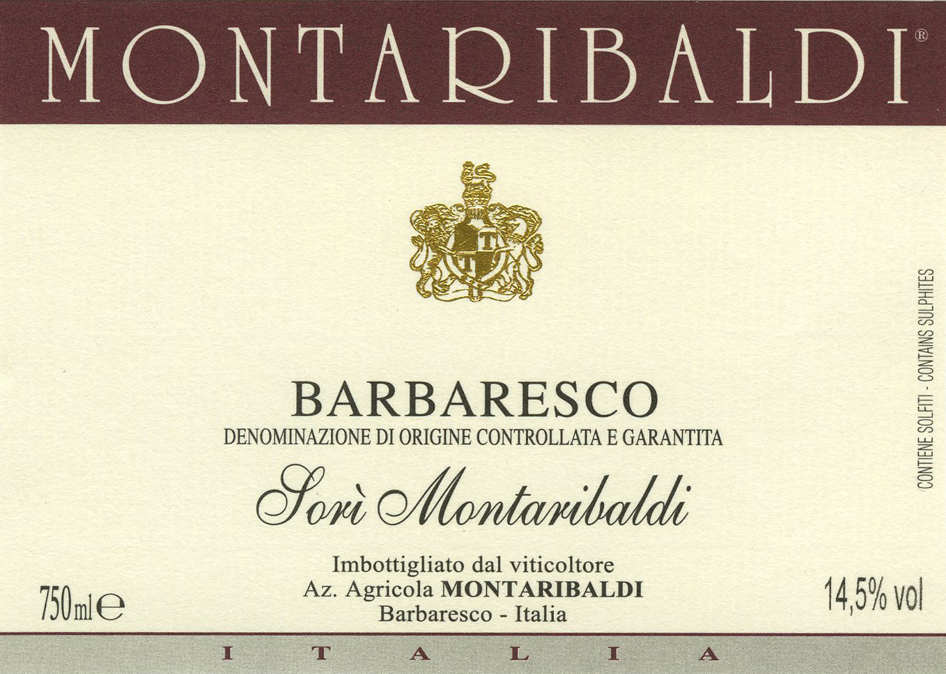 Barbaresco Docg Sorì Montaribaldi 2009