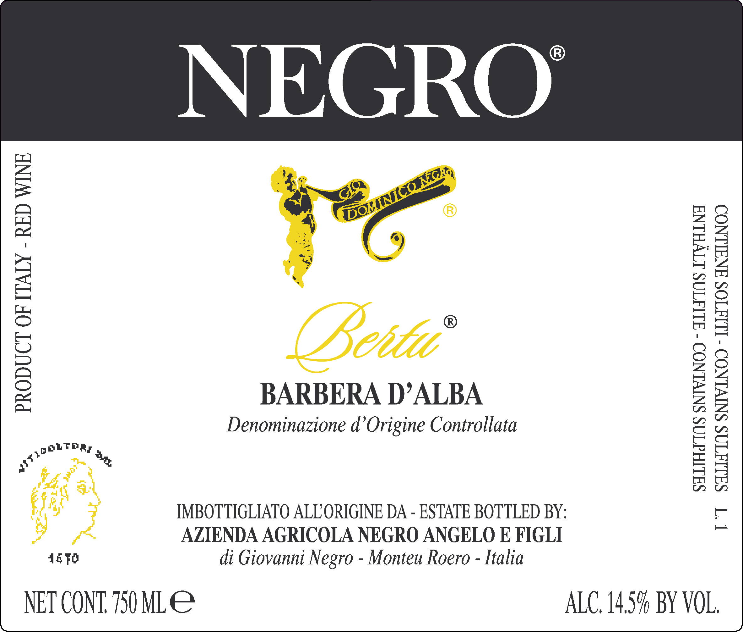 Barbera d'Alba Bertu 2013
