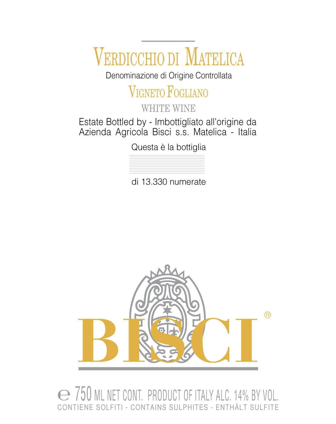 Verdicchio di Matelica 2009