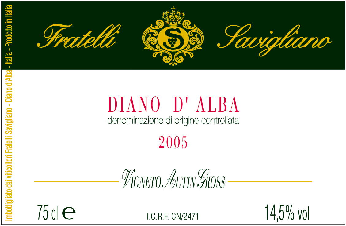 Dolcetto Vigneto Autin Gross 2011