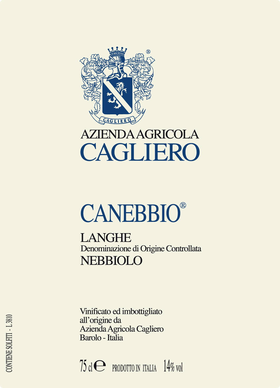 Nebbiolo Langhe Canebbio 2008