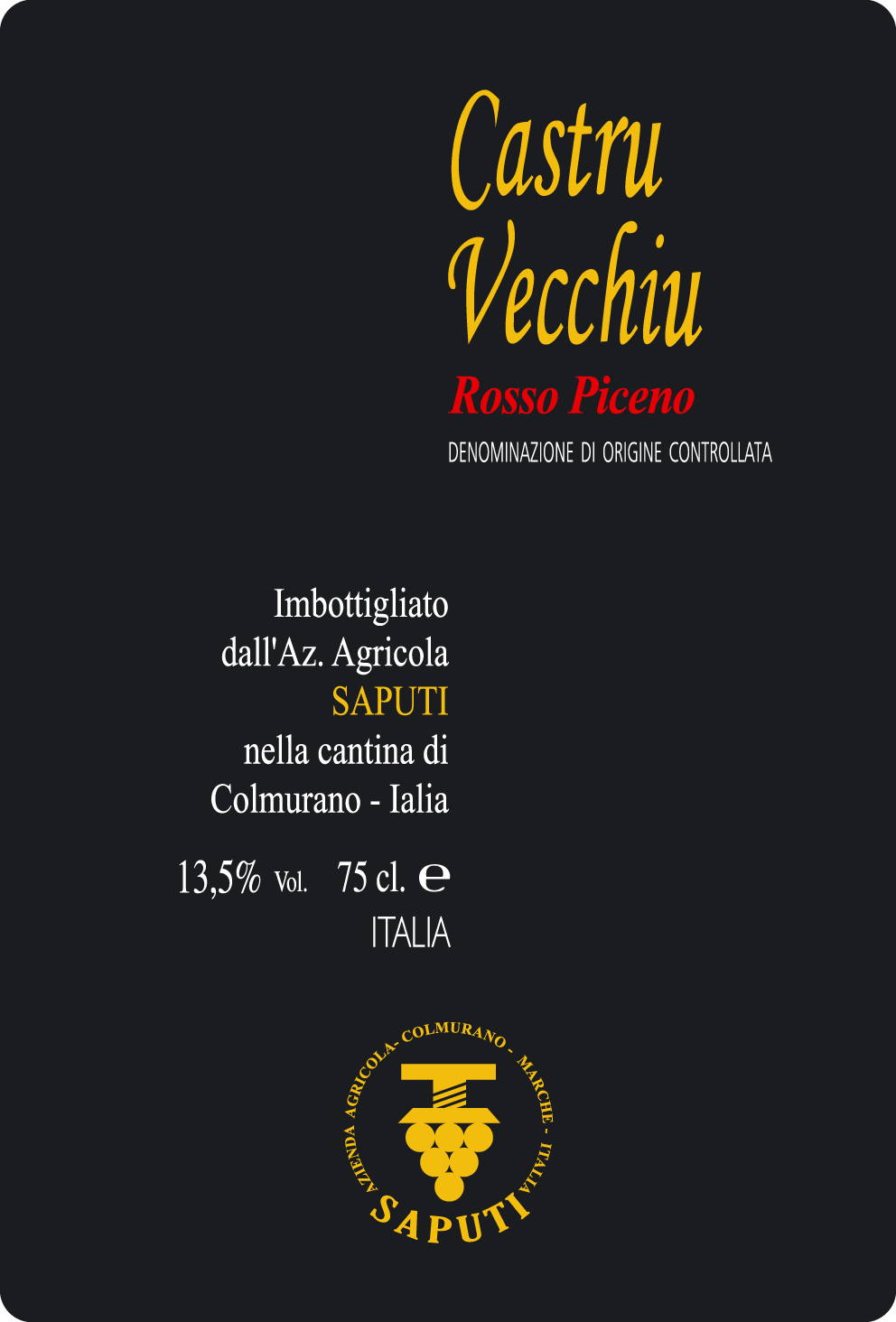 Rosso Piceno Castru Vecchiu 2016