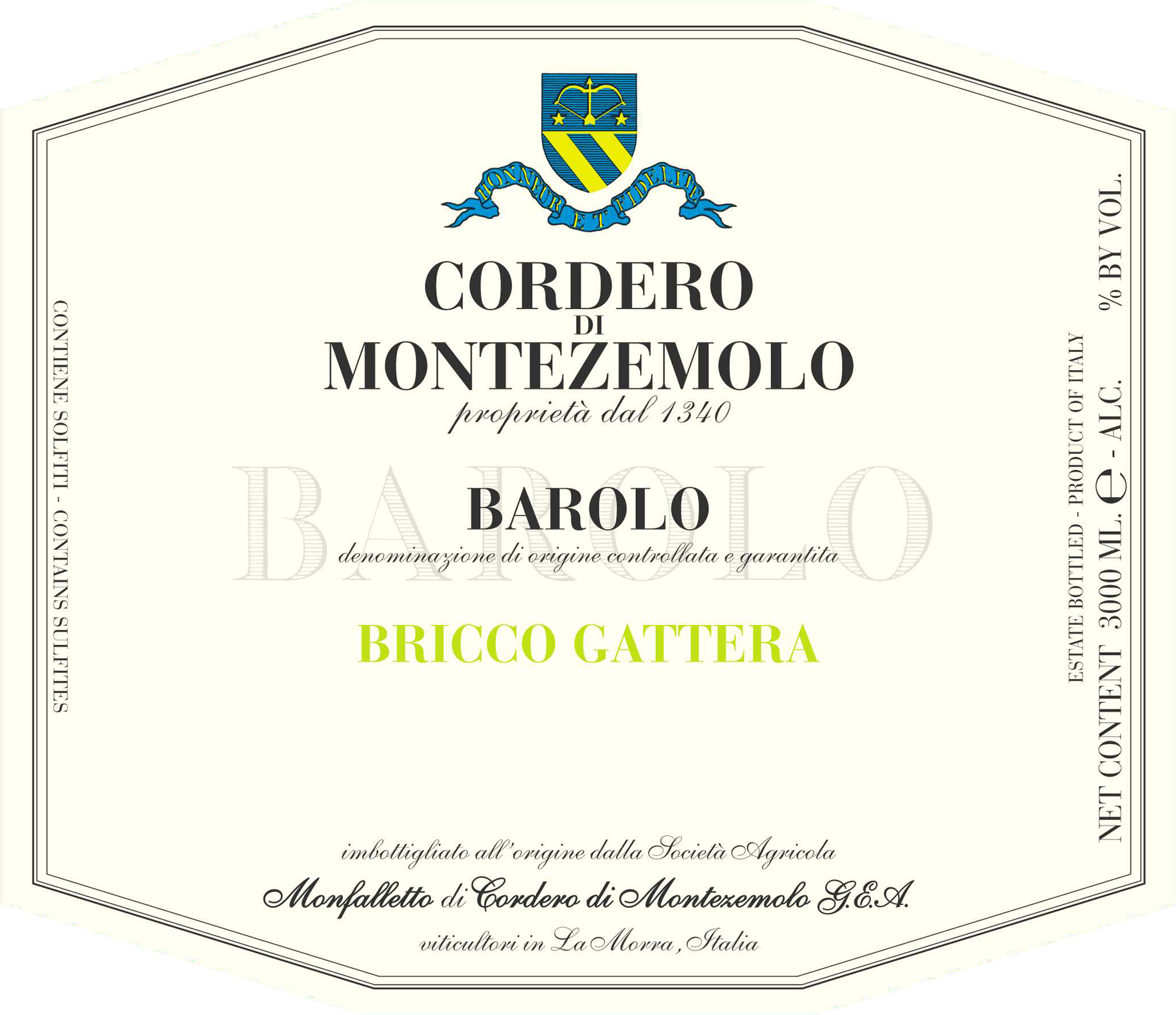 Barolo Bricco Gattera 2006