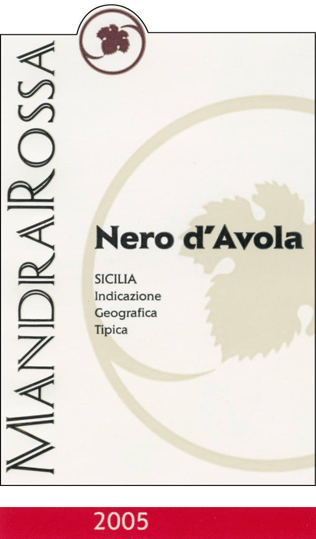 Nero d'Avola Mandrarossa Riserva 2011