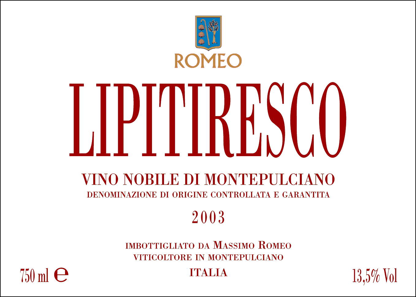 Lipitiresco Nobile di Montepulciano 2004