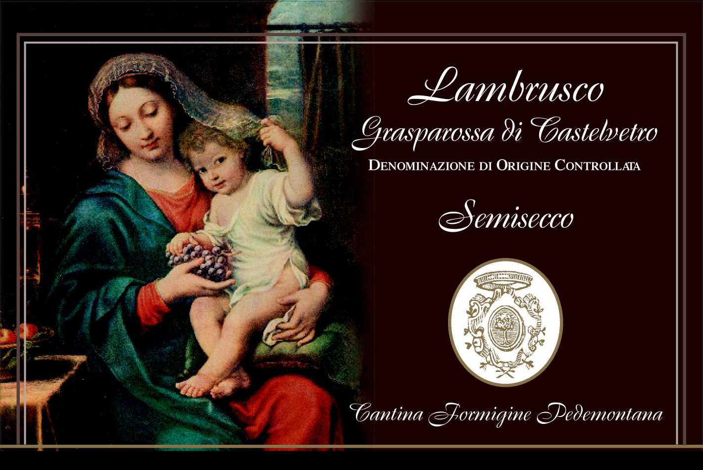 Lambrusco Grasparossa di Castelvetro Doc Semisecco sa